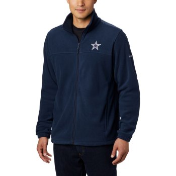 Pánské Bundy Columbia Flanker III Full Zip Fleece - Dallas Cowboys Tmavě Blankyt YOSTNP320